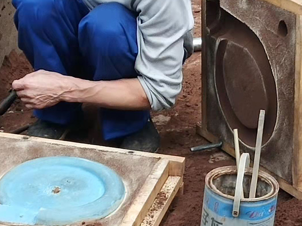 Sand cast aluminum product display